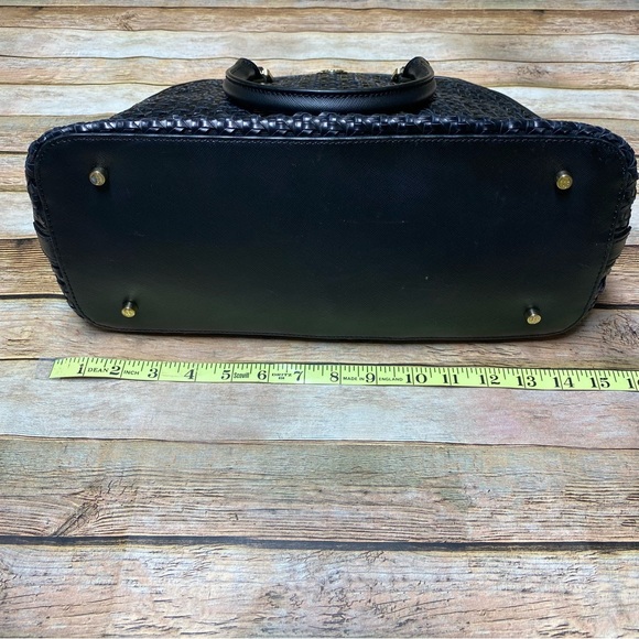 Tory Burch Robinson Basket-Weave Dome Satchel Bag - Picture 4 of 16